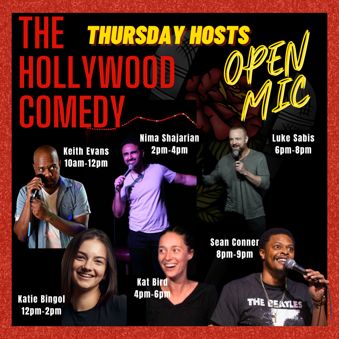 Thursday host at The Hollywood Comedy